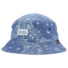 DICKIES  Hombre&apos;s Blue Chambray Paisley Print Bucket Sun Hat  LARGE/XL  eb-27662287